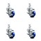 Service Caster 3 Inch Blue Poly Wheel Swivel 3/4 Inch Square Stem Caster Set with Brake SCC SCC-SQ20S314-PPUB-BLUE-TLB-34-4 - alternate 1